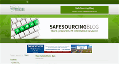 Desktop Screenshot of blog.safesourcing.com