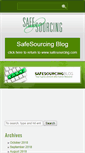 Mobile Screenshot of blog.safesourcing.com